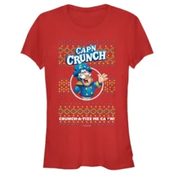 Junior's Cap'n Crunch Christmas Sweater Print T-Shirt -Avene Clothing Shop GUEST 01e7e570 e6f0 42a0 a4b8 f673e065f7c6