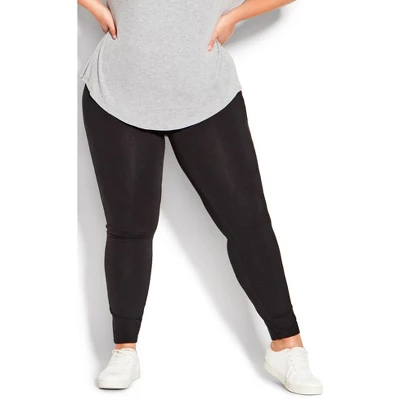 Women's Plus Size Pima High Rise Legging Black - Average | AVE LEISURE 3 Women's Plus Size Pima High Rise Legging Black - Average | AVE LEISURE - Image 3