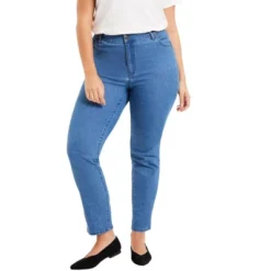 June + Vie By Roaman's Women’s Plus Size Curvie Fit Straight-Leg Jeans -Avene Clothing Shop GUEST 03afff8a f30b 4cca 92bf d843346a0ff8