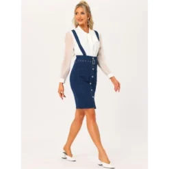 Allegra K Women's High Waist Button Front Pencil Bodycon Overalls With Belt Suspender 6 Allegra K Women's High Waist Button Front Pencil Bodycon Overalls With Belt Suspender -Avene Clothing Shop GUEST 0436f4ea 7d6d 4bb7 801b ed2c9f1c2f09