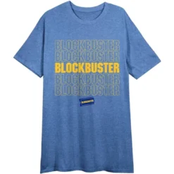 Blockbuster Title And Logo Women's Royal Blue Heather Graphic Tee -Avene Clothing Shop GUEST 0568c1c5 b9fc 4393 888c ce2af0aff7ac
