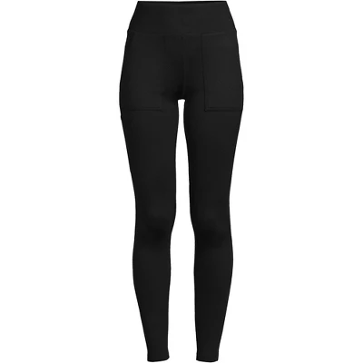Lands' End Women's Active High Impact Fleece Lined Pocket Leggings 3 Lands' End Women's Active High Impact Fleece Lined Pocket Leggings - Image 3