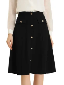 Allegra K Women's Button Decor Work A-Line Formal Knee Length Skirt 13 Allegra K Women's Button Decor Work A-Line Formal Knee Length Skirt -Avene Clothing Shop GUEST 08a7cfcb 7f27 4c5e aabb 338a8282b77e