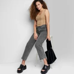 Women's Super-High Rise Straight Jeans - Wild Fable™ Black Wash 6 Women's Super-High Rise Straight Jeans - Wild Fable™ Black Wash -Avene Clothing Shop GUEST 08e6baab 67be 43f2 8de9 0a94a2233bc7