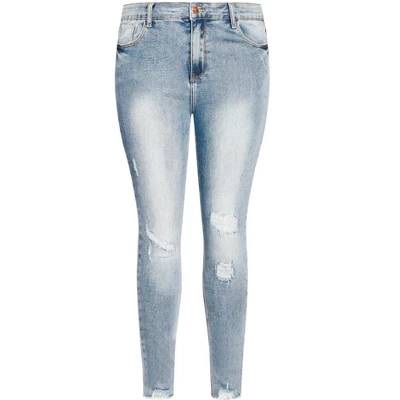 Women's Plus Size Asha Escape Skinny Jean - Denim | CITY CHIC 2 Women's Plus Size Asha Escape Skinny Jean - Denim | CITY CHIC - Image 2