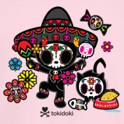 Junior's Tokidoki Dia De Los Muertos Adios And Skeletrino T-Shirt