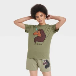 Women's Afro Unicorn Short Sleeve Graphic Boyfriend T-Shirt - Green 6 Women's Afro Unicorn Short Sleeve Graphic Boyfriend T-Shirt - Green -Avene Clothing Shop GUEST 0c5e56ae fd5c 44bc 9885 f70f0e53d199
