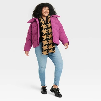 Women's Short Puffer Jacket - Ava & Viv™ 2 Women's Short Puffer Jacket - Ava & Viv™ - Image 2