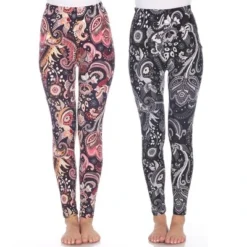 Women's Pack Of 2 Leggings - One Size Fits Most - White Mark -Avene Clothing Shop GUEST 15718392 ccaa 483a 9161 a672fac27585