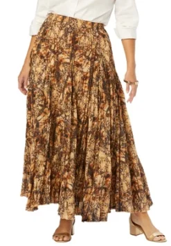 Jessica London Women’s Plus Size Flowing Crinkled Maxi Skirt -Avene Clothing Shop GUEST 15f6011c 1f75 4943 a0b8 afda2e971a8e