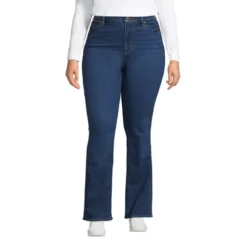 Lands' End Women's Recover High Rise Bootcut Blue Jeans -Avene Clothing Shop GUEST 16e4b4d1 2a5d 4952 b100 8c67977288f3