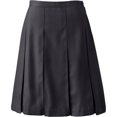 Lands' End Lands' End School Uniform Women's Solid Box Pleat Skirt Top Of Knee 4 Lands' End Lands' End School Uniform Women's Solid Box Pleat Skirt Top Of Knee - Image 4