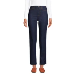 Lands' End Women's Recover High Rise Straight Leg Ankle Blue Jeans 5 Lands' End Women's Recover High Rise Straight Leg Ankle Blue Jeans -Avene Clothing Shop GUEST 17a18dc0 9017 4d70 91fe f3a245548a88 1