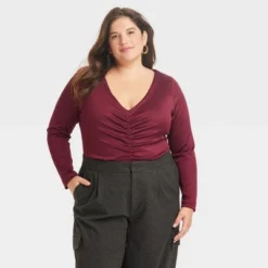 Women's Long Sleeve Ruched Slim Fit Bodysuit - A New Day™ 10 Women's Long Sleeve Ruched Slim Fit Bodysuit - A New Day™ -Avene Clothing Shop GUEST 1a222b96 676b 421f a3e7 e09566812ac1