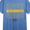 Blockbuster Title And Logo Women's Royal Blue Heather Graphic Tee