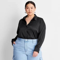 Women's Long Sleeve Button-Front Shirt - A New Day™ -Avene Clothing Shop GUEST 1b86a52e cc73 4930 a31b 25638b8d413d