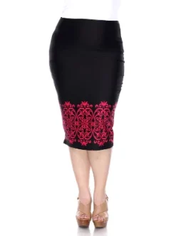 Women's Plus Size Pencil Skirt - White Mark -Avene Clothing Shop GUEST 1c09517a d78f 46a3 9367 2be8be28e906