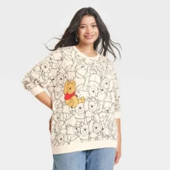 Women's Winnie The Pooh AOP Cozy Graphic Sweatshirt - Tan 7 Women's Winnie The Pooh AOP Cozy Graphic Sweatshirt - Tan -Avene Clothing Shop GUEST 1d36d961 f3d7 4ac2 b583 e05e30175d7e