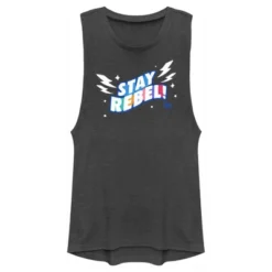 Junior's Rebel Girls Wavy Stay Rebel Logo Festival Muscle Tee 5 Junior's Rebel Girls Wavy Stay Rebel Logo Festival Muscle Tee -Avene Clothing Shop GUEST 20dab408 2d5f 4a78 8184 319995988c3b