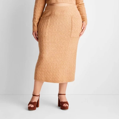 Women's High-Rise Midi Sweater Skirt - Future Collective™ With Reese Blutstein 5 Women's High-Rise Midi Sweater Skirt - Future Collective™ With Reese Blutstein - Image 5