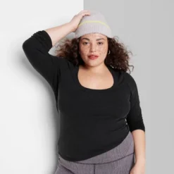 Women's Long Sleeve Scoop Neck T-Shirt - Wild Fable™ -Avene Clothing Shop GUEST 23753f85 51aa 4ad5 a7aa e2c02ad0f7cf