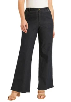 June + Vie By Roaman's Women’s Plus Size Curvie Fit Wide-Leg Jeans -Avene Clothing Shop GUEST 26cb3250 fb33 453c a51f 9a393c3ec2c4