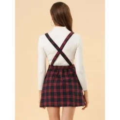 Allegra K Women's Checks Adjustable Strap Pinafore Overall Suspender Skirt -Avene Clothing Shop GUEST 280cd6ae e3f7 42e0 9da2 f02945ee9741