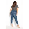 Women's Plus Size Harley Rip Corset Jean - Denim | CITY CHIC