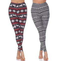 Women's Pack Of 2 Leggings - One Size Fits Most - White Mark -Avene Clothing Shop GUEST 2b5339c0 d21c 4799 9979 6c8b1b149651