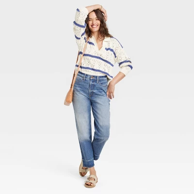 Women's Super-High Rise Vintage Straight Jeans - Universal Thread™ Medium Wash 2 Women's Super-High Rise Vintage Straight Jeans - Universal Thread™ Medium Wash - Image 2