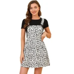 Allegra K Women's Pattern Overall Adjustable Shoulder Suspender Straps Mini Skirt -Avene Clothing Shop GUEST 2fd23034 22bf 446a a2f4 7f55e7396fe2