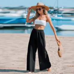 Women's Sunshine Smocked Wide Leg Pants - Cupshe -Avene Clothing Shop GUEST 2feb04d6 e509 474a 919b eb6d2334300a