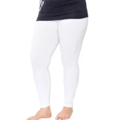 Women's One Size Fits Most Plus Size Super-Stretch Solid Leggings - One Size Fits Most Plus - White Mark -Avene Clothing Shop GUEST 310b2a59 2c1b 48fc b153 085bde0c12d7