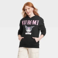 Women's Sanrio Kuromi Graphic Hoodie - Black -Avene Clothing Shop GUEST 32dceb5d 8646 4014 ad9e 0da9ade874a2