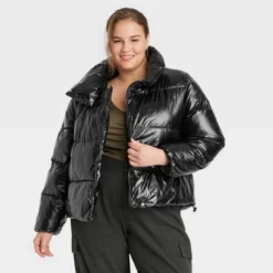 Women's Short Relaxed Puffer Jacket - A New Day™ -Avene Clothing Shop GUEST 34d22ce0 da74 4e7f 9318 41b8efde4256