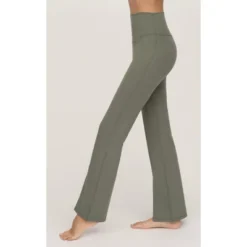 Yogalicious Womens Lux Mia High Elastic Free Waist Flare Leg Pant