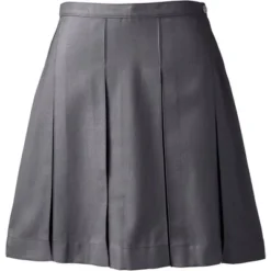 Lands' End Lands' End School Uniform Women's Solid Box Pleat Skirt Above Knee -Avene Clothing Shop GUEST 3920a9b6 bc6b 4252 ad93 293493e54025