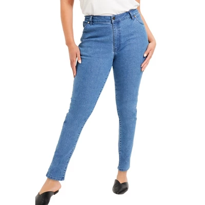 June + Vie By Roaman's Women’s Plus Size June Fit Skinny Jeans 3 June + Vie By Roaman's Women’s Plus Size June Fit Skinny Jeans - Image 3