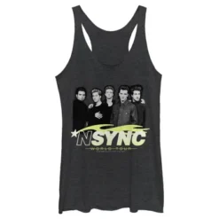 Women's NSYNC World Tour Poster Racerback Tank Top -Avene Clothing Shop GUEST 3d91bdb2 dfb7 457c a051 50227a1969b3