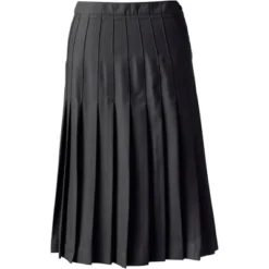 Lands' End Lands' End School Uniform Women's Solid Pleated Skirt Below The Knee