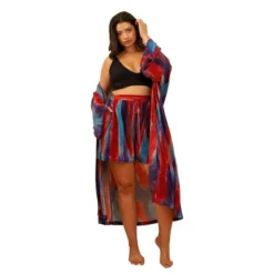 Rebdolls Women's Alexis Plisse Tie Dye Drawstring Shorts -Avene Clothing Shop GUEST 3ee26ef0 1df8 4381 b273 fd074aa624eb