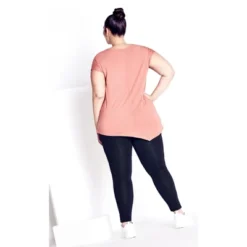 Women's Plus Size Supima® High Rise Legging Navy - Tall | AVENUE LEISURE