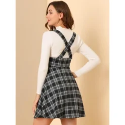 Allegra K Women's Pinafore Overall Tartan Checks Braces A-line Suspender Skirt -Avene Clothing Shop GUEST 42ec5e2f 62af 4ebd a503 5fb6a202edbb