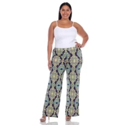 Women's Plus Size Printed Palazzo Pants - White Mark 23 Women's Plus Size Printed Palazzo Pants - White Mark -Avene Clothing Shop GUEST 43bd8700 6eba 497c 96e9 892ae66e51c8