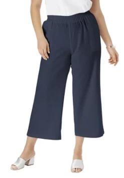 Jessica London Women’s Plus Size Wide Leg Linen Crop Pant -Avene Clothing Shop GUEST 4583d118 9378 4eea 9511 f6a253e3dc4b