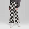 Women's Ascot + Hart Checkered Graphic Wide Leg Pants