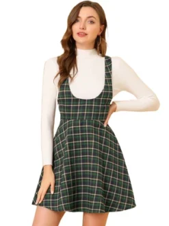 Allegra K Women's Pinafore Overall Tartan Checks Braces A-line Suspender Skirt -Avene Clothing Shop GUEST 45efa907 4385 4f88 bb6e 589c5416e3f9