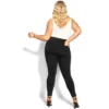 Women's Plus Size Harley Chill Out Jean - Black | CITY CHIC