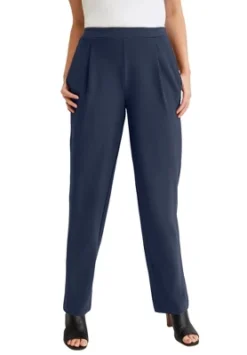 Jessica London Women’s Plus Size Stretch Knit Crepe Straight Leg Pants -Avene Clothing Shop GUEST 4870675f b84a 4fca 9147 5c2392fcfac6