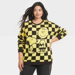 Peanuts Women's Snoopy Cozy Graphic Sweatshirt - Yellow -Avene Clothing Shop GUEST 4a4cdd28 224e 4e55 952a 31777ed8a78b